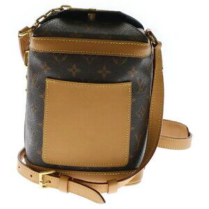 Louis Vuitton Milk Brown Leather Shoulder Bag Monogram